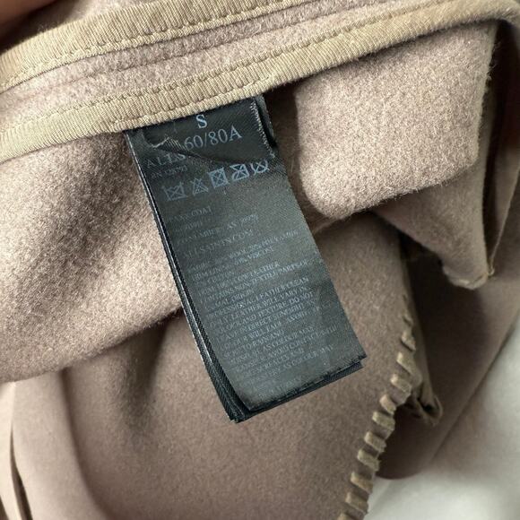AllSaints Paxx Italian Wool Wrap Waterfall Trench Coat Dune Small Winter Jacket - Picture 14 of 15